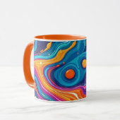 OEuvre Abstraite de surface 1200 - Mug (Devant gauche)