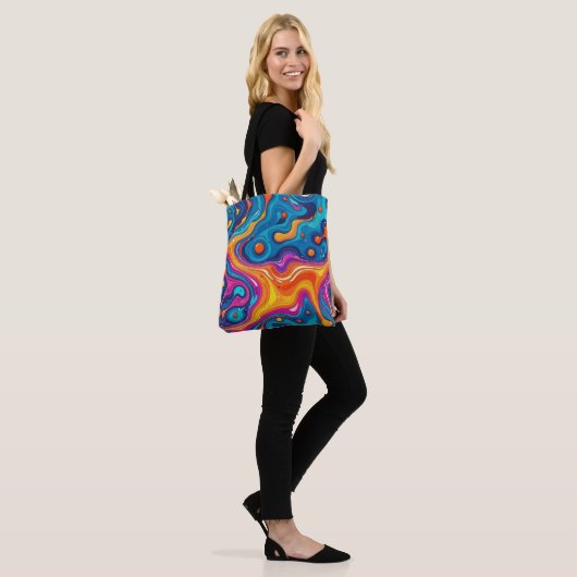 OEuvre Abstraite de surface 1200 - Sac fourre-tout (Sur le modèle)