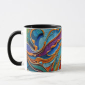 OEuvre Abstraite de surface 1211 - Mug de café (Gauche)