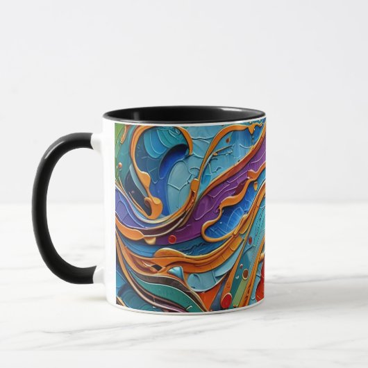 OEuvre Abstraite de surface 1211 - Mug de café (Gauche)