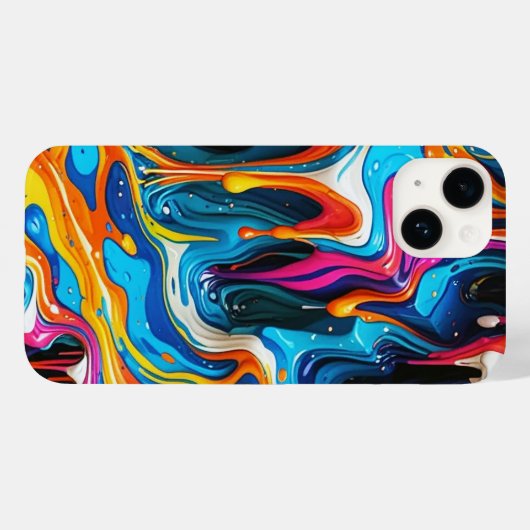 OEuvre Abstraite de surface 1217 - Coque iphone (Verso (horizontal))