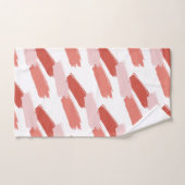 Oeuvre Abstraite Peach et Pink (Serviette à main)