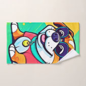 Oeuvre cool de style dessin (Serviette à main)