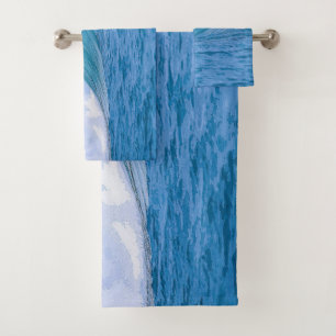 OEuvre d'art acrylique de l'élégant océan bleu