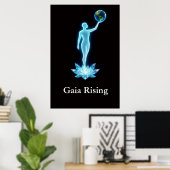 Œuvre d'art / Affiche Gaia Rising (Bureau à domicile)