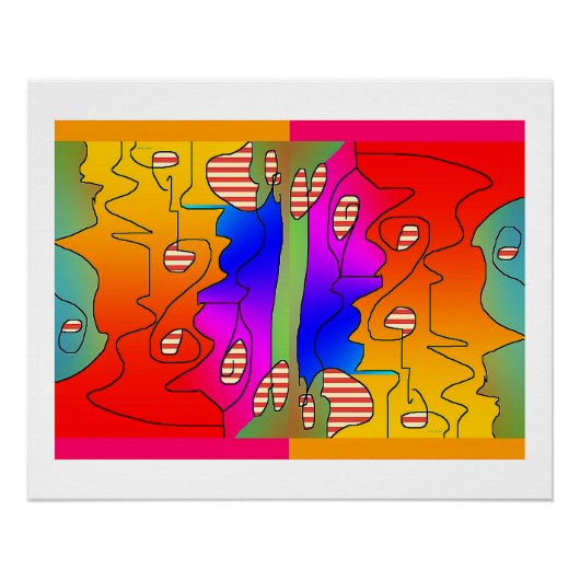 Oeuvre d'art Affiche Mélange de choses disparates (Devant)