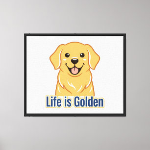 Œuvre d'art de Golden Retriever – Impression “La v