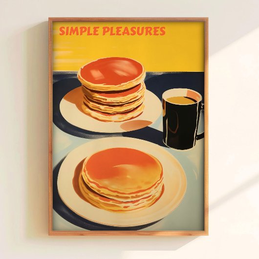 Œuvre d'art de mur de crêpes Impression de petit d