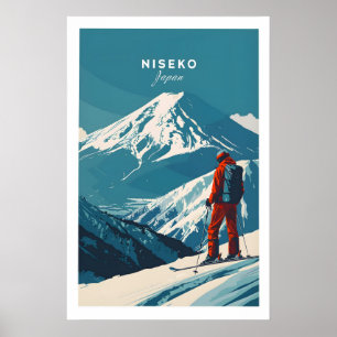Œuvre d'art de Niseko Japon Affiche de ski 1