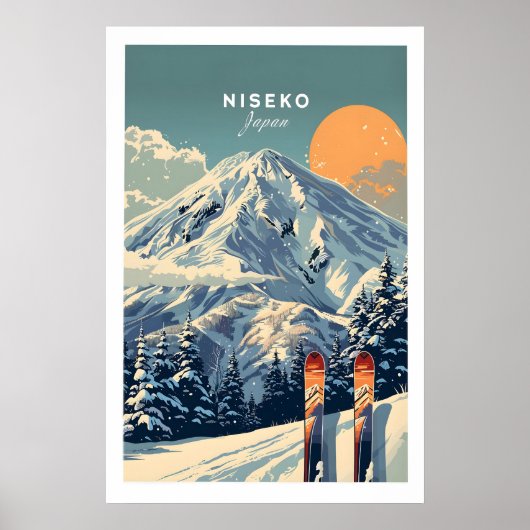 Œuvre d'art de Niseko pour le ski impression 1 (Devant)