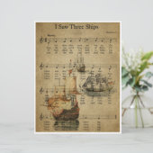 Œuvre d'art de partition de musique sur papier - J (Debout devant)