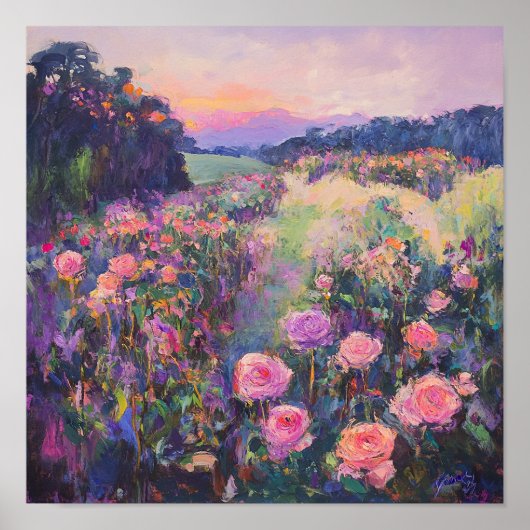 Œuvre d'art de rose rustique décoration de maison (Devant)