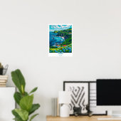 Œuvre d'art des Açores - Affiche de voyage aux Aço (Bureau à domicile)