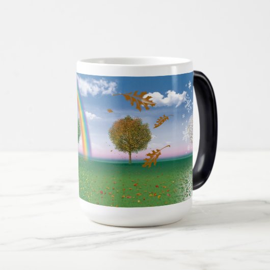 OEuvre d'art en 4 saisons MORPHING coffee mug (Devant droit)