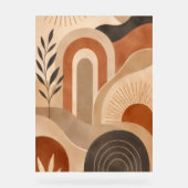 Œuvre d'art murale abstraite de style boho et tons (Recto)