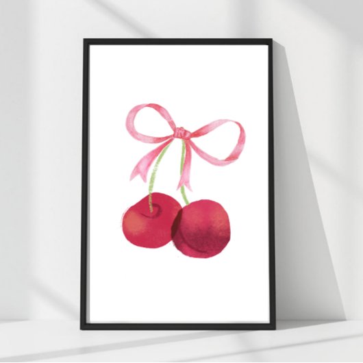 Œuvre d'art murale Cherry & Bow – Affiche 12x18