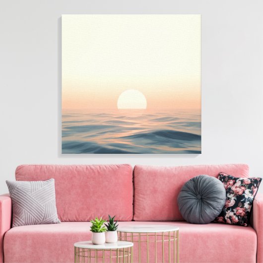 Œuvre d'art murale de coucher de soleil – Toile de (Insitu(Salon))