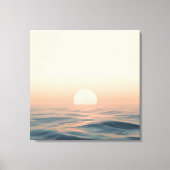 Œuvre d'art murale de coucher de soleil – Toile de (Recto)