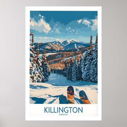 Œuvre d'art murale de Killington - Impression de s (Devant)