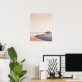 Œuvre d'art murale de rivière désertique pour déco (Bureau à domicile)
