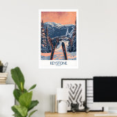 Œuvre d'art murale Keystone - Affiche de ski Color (Bureau à domicile)