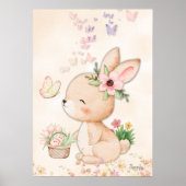Œuvre d'art murale lapin - Affiche imprimable Amou (Devant)