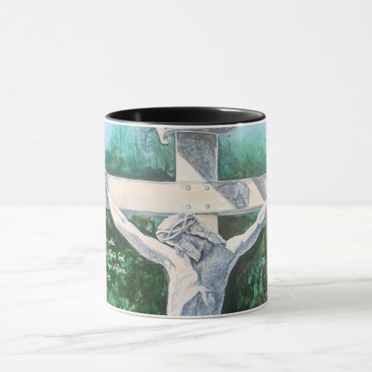 OEuvre d'art originale Noël Isaiah 9:6 Mug (Centre)