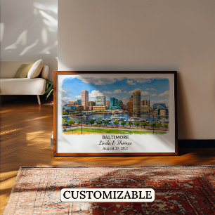 Œuvre d'art personnalisée de Baltimore, Affiche du