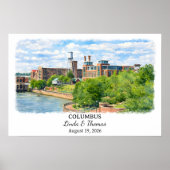 Œuvre d'art personnalisée de Columbus, Affiche de (Devant)