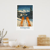 Œuvre d'art pour Winter Park - Affiche de ski Colo (Cuisine)