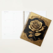 Œuvre d'art Rose Dorée avec Élément Décoratif Orné (Devant avec enveloppe)