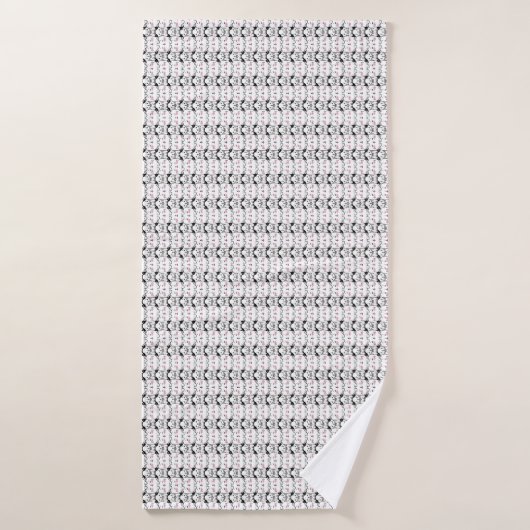 Oeuvre de chat | Motif de chat mignon Arrière - pl (Serviette de bain)