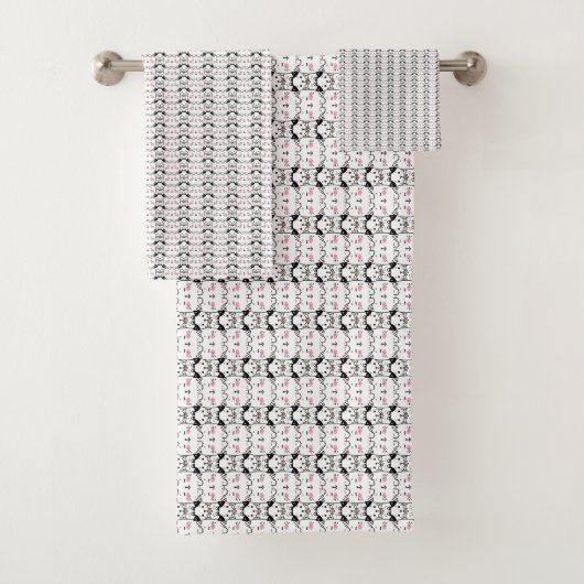 Oeuvre de chat | Motif de chat mignon Arrière - pl (En situation)