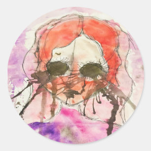Oeuvre de Katie #2 - Sticker rond