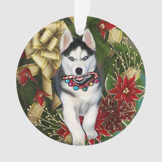 Oeuvre de Noël sibérien de Husky (devant)