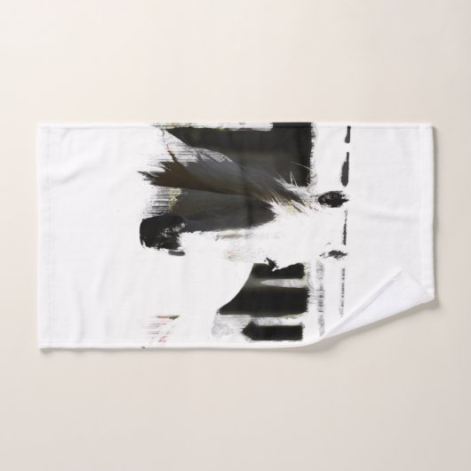 Oeuvre d'étalon blanc (Serviette à main)