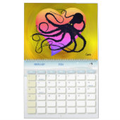 Oeuvre d'inspiration océan - Calendrier volumineux (Feb 2026)