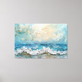 OEuvre d'Ocean moderne en toile étirée (Recto)