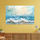 OEuvre d'Ocean moderne en toile étirée (Insitu(Salon))