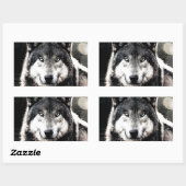 OEuvre d'OEuvres Wild Sticker rectangle unique (Feuille)