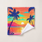 Oeuvre du Sunset Paradise (Gant de toilette)