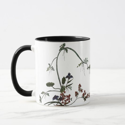 oeuvre florale tasse de fleurs japonaise (Gauche)