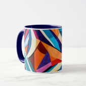 OEuvre géométrique Abstraite 1223 - Mug (Devant gauche)