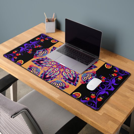 Oeuvre graphique violette et noire, Violet Nature (Bureau 2)