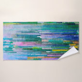 OEuvre multicolore aquarelle (Serviette de bain)