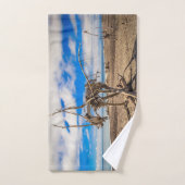 Oeuvres d'art sur Hokitika Beach, Nouvelle-Zélande (Serviette à main)