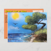 oever gebogen briefkaart (Voorkant / Achterkant)