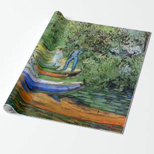 Oever van de Oise bij Auvers van Vincent van Gogh Cadeaupapier