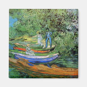 Oever van de Oise bij Auvers van Vincent van Gogh Magneet