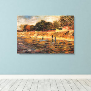 Oevers van de Seine van Vincent van Gogh Canvas Afdruk